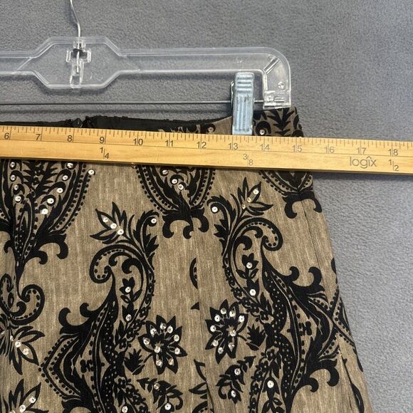 Muse 100% Silk Skirt Pleated Sequin Size 8 Festival Boho Gypsy Fairy Global - Picture 6 of 9